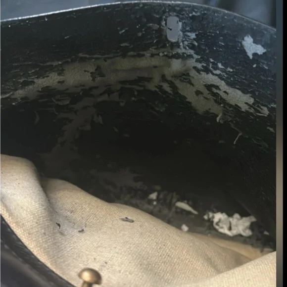 YSL Yves Saint Laurent Muse II Shoulder Bag Black & Tan Canvas Leather Satchel - Picture 13 of 13